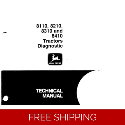 JOHN DEERE 8110, 8210, 8310 AND 8410 TRACTORS DIAGNOSTIC TECHNICAL MANUAL (TM1796) SD